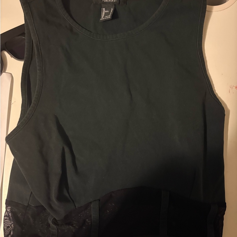Forever 21 black shear Sleeveless Top